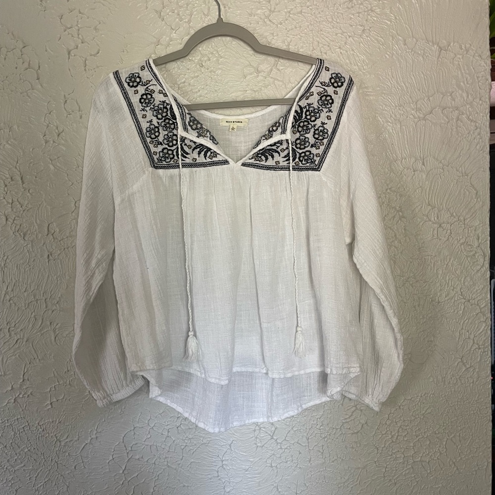 White cotton top